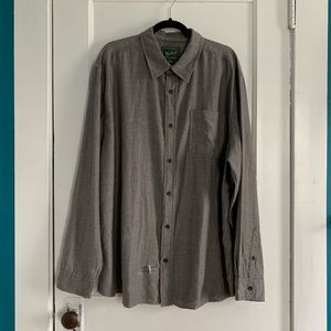 Grey Woolrich lightweight long sleeve button down